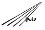 1708 ANTENNA TUBES FOR RX - LUMIN BLACK COL : PK OF 4